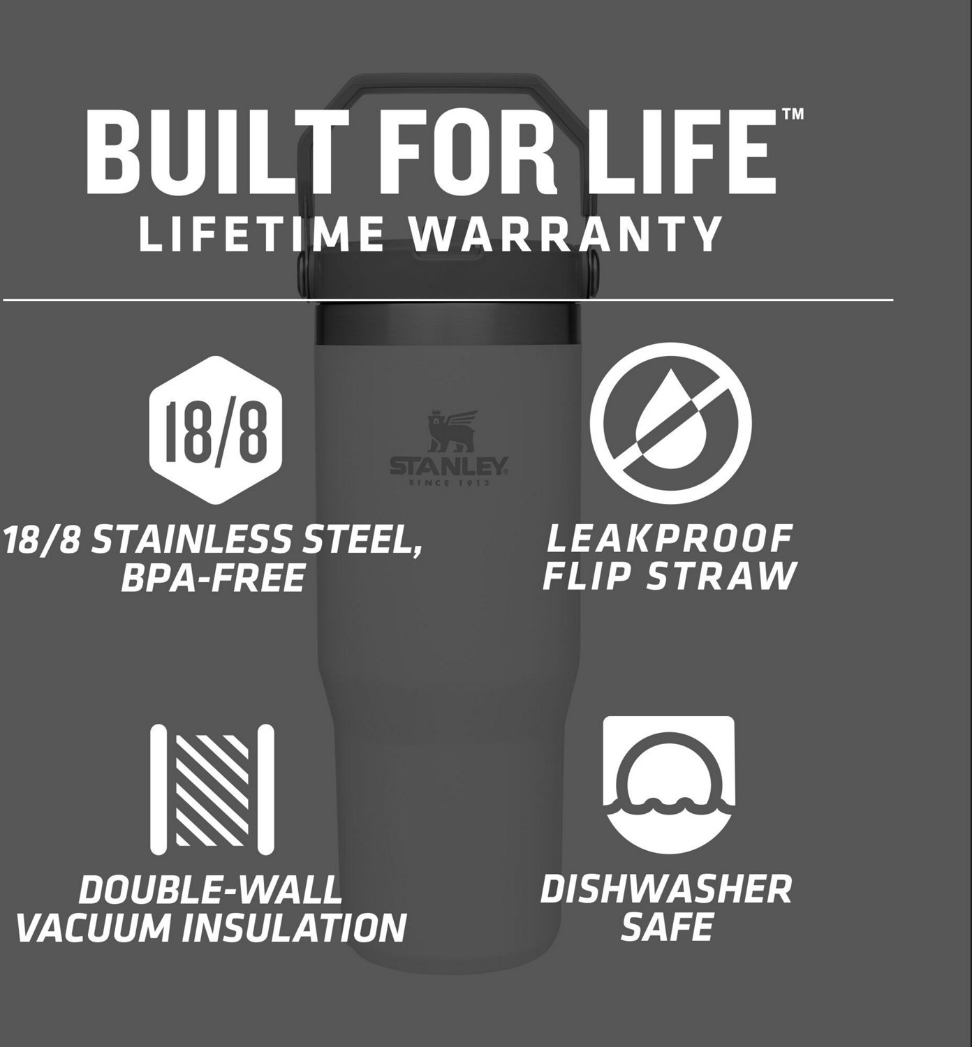Stanley The IceFlow 30 oz Classic Flip Straw Tumbler - view number 4