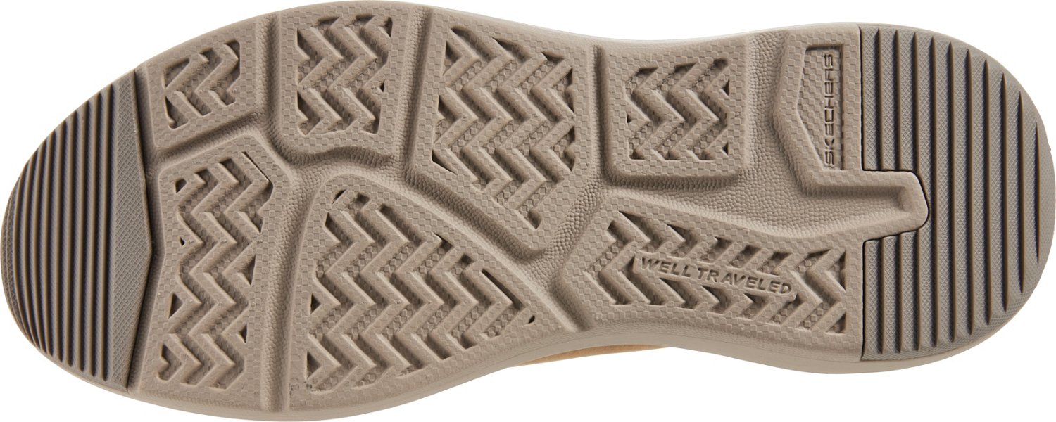 SKECHERS Men's Parson Oswin Moc-Toe Leather Slip-In Shoes