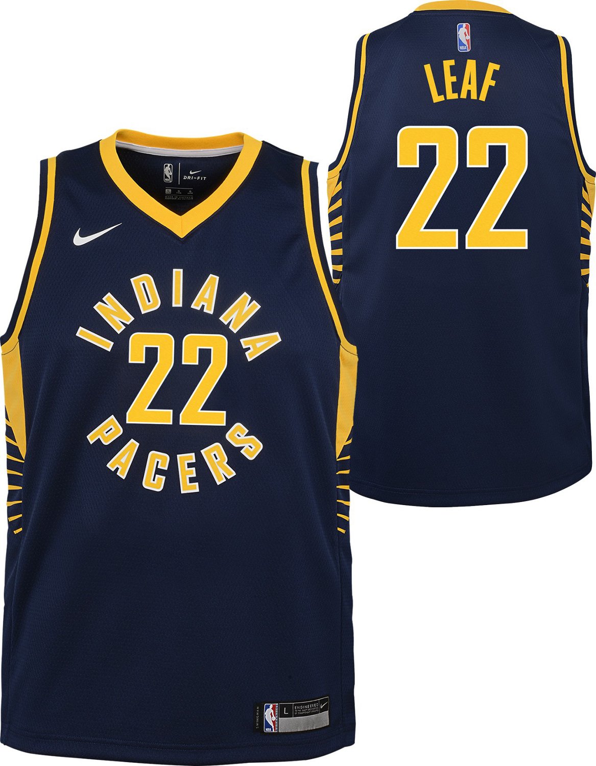 Nike Boys' Indiana Pacers Leaf Swingman Icon Jersey - view number 3