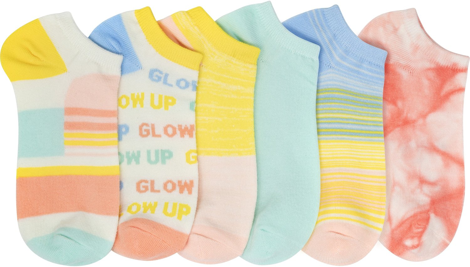 BCG Glow Up No-Show Socks 6-Pack - view number 1
