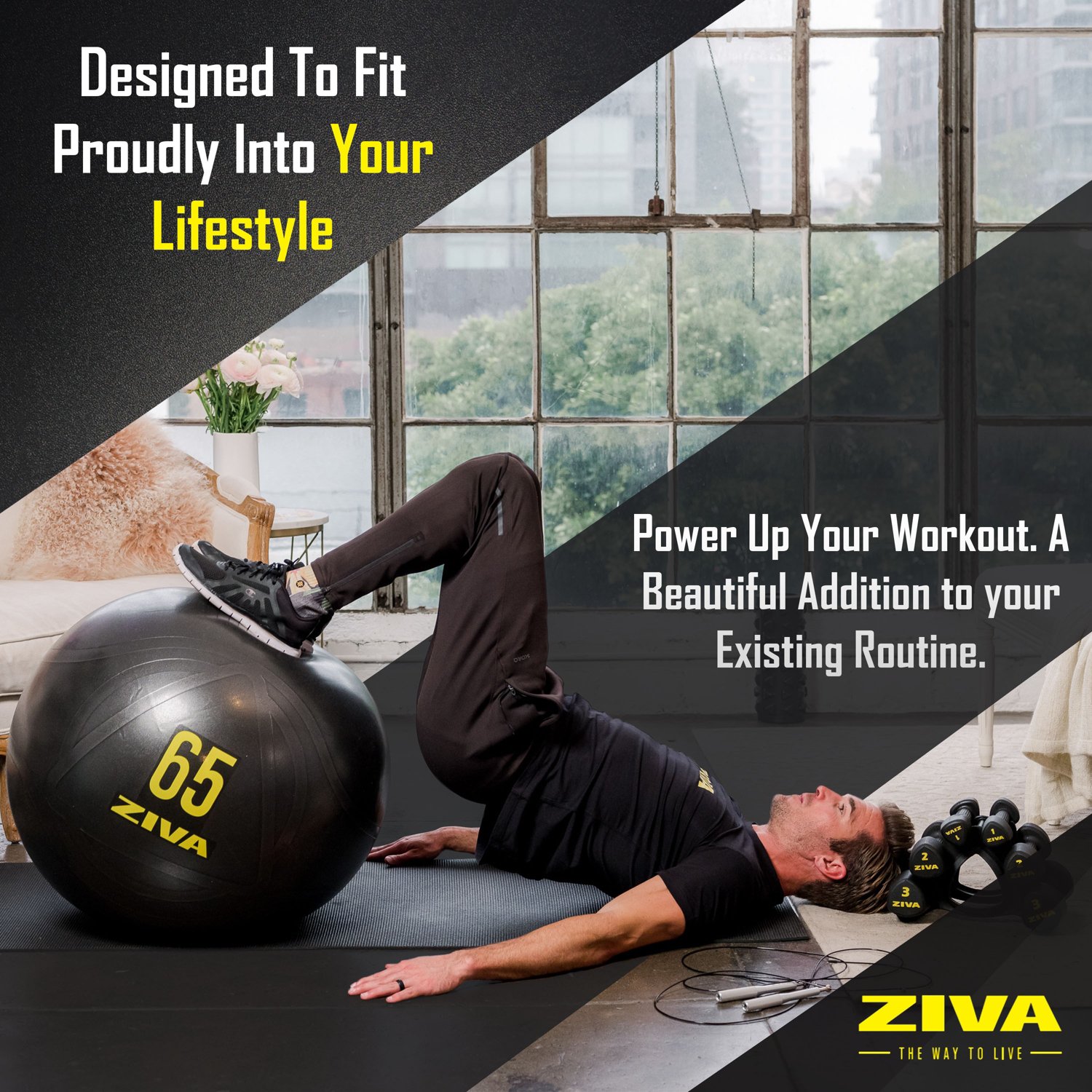 ZIVA Chic Anti-Burst Core Fit Ball - view number 7
