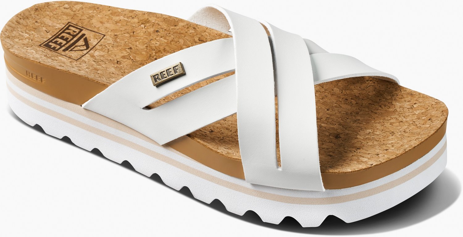 Reef Women's Cushion Bloom Hi Slides Free Shipping at Academy