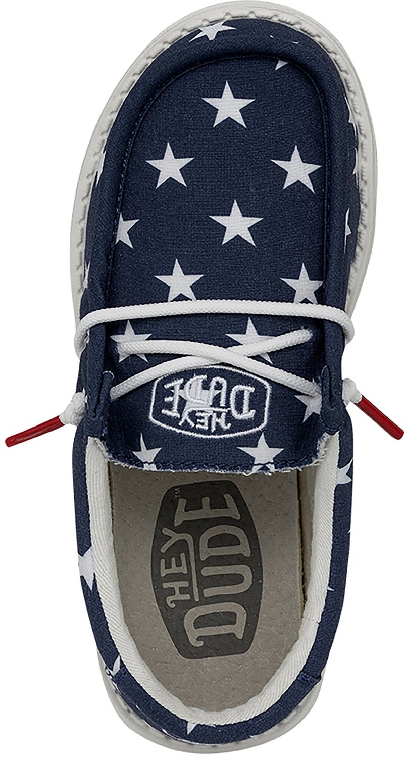 HEYDUDE Kids' Wendy American Flag Slip-On Shoes - view number 8