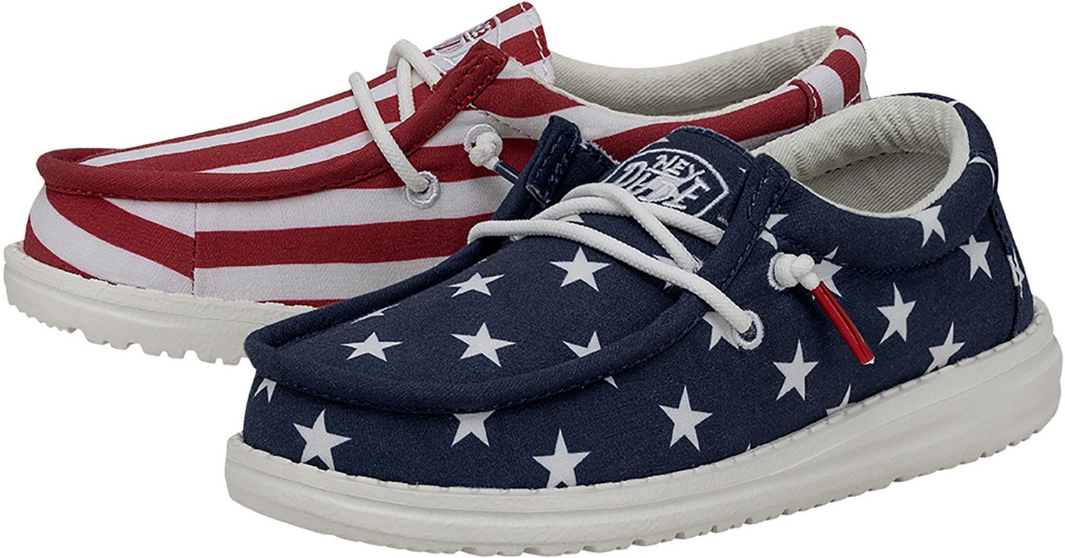 HEYDUDE Kids' Wendy American Flag Slip-On Shoes - view number 3