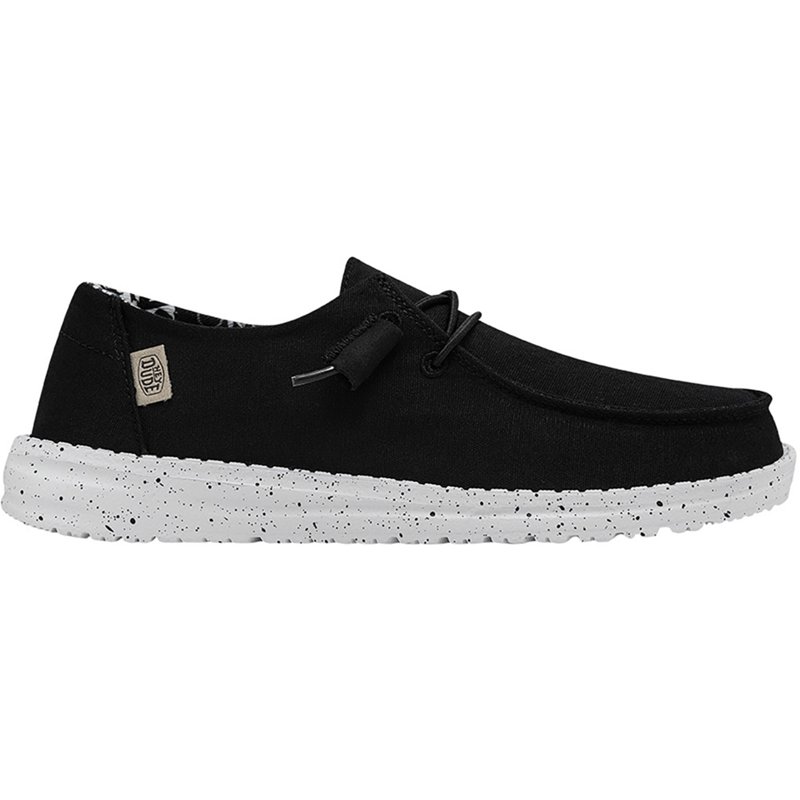 HEYDUDE Wendy Basic Slip-On Casual Shoes for Ladies - Black Odyssey