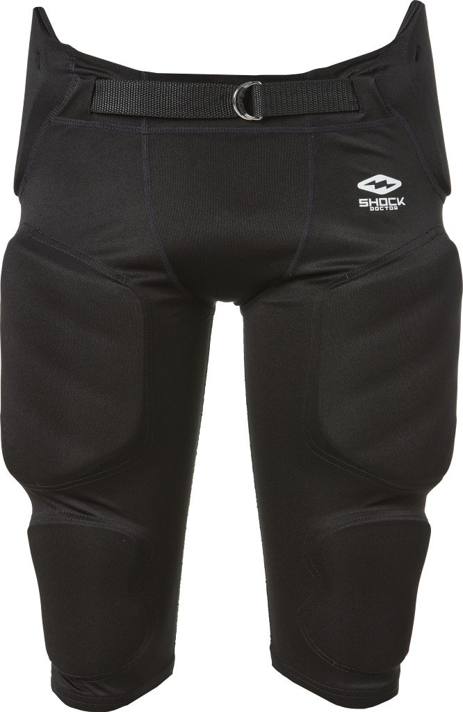 Showtime Football Integrated Black Pant | Shock Doctor Black / Adult-M