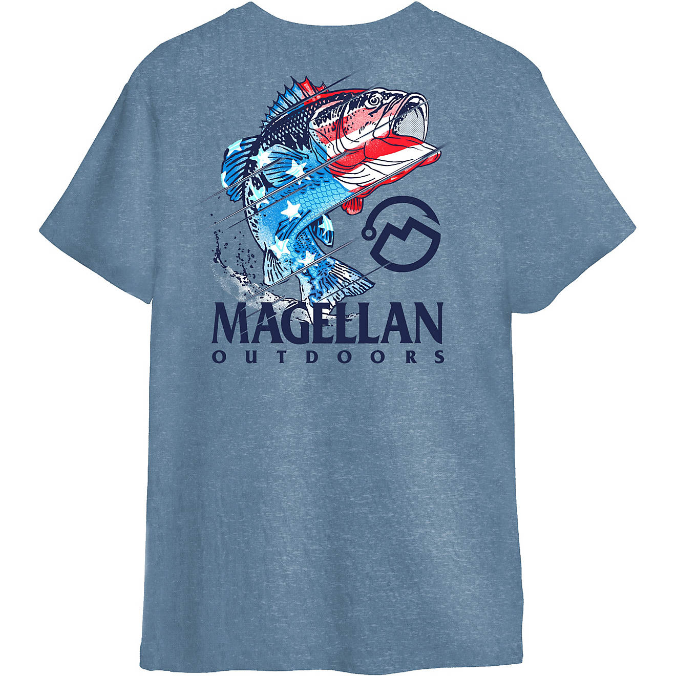Magellan Outdoors Boys' Jumping Stripe Americana T-shirt                                                                         - view number 1