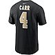 Nike Men's New Orleans Saints Derek Carr 4 N&N T-shirt                                                                           - view number 1 selected