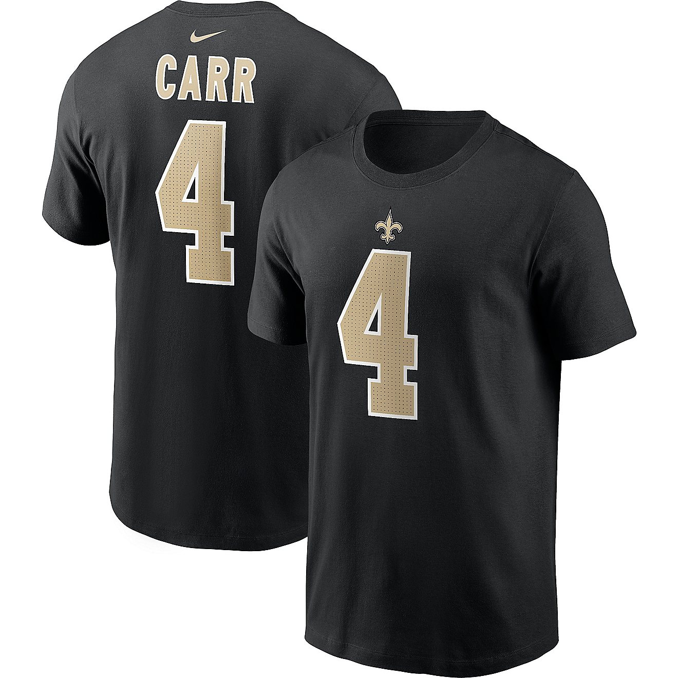 Nike Men's New Orleans Saints Derek Carr 4 N&N T-shirt                                                                           - view number 3
