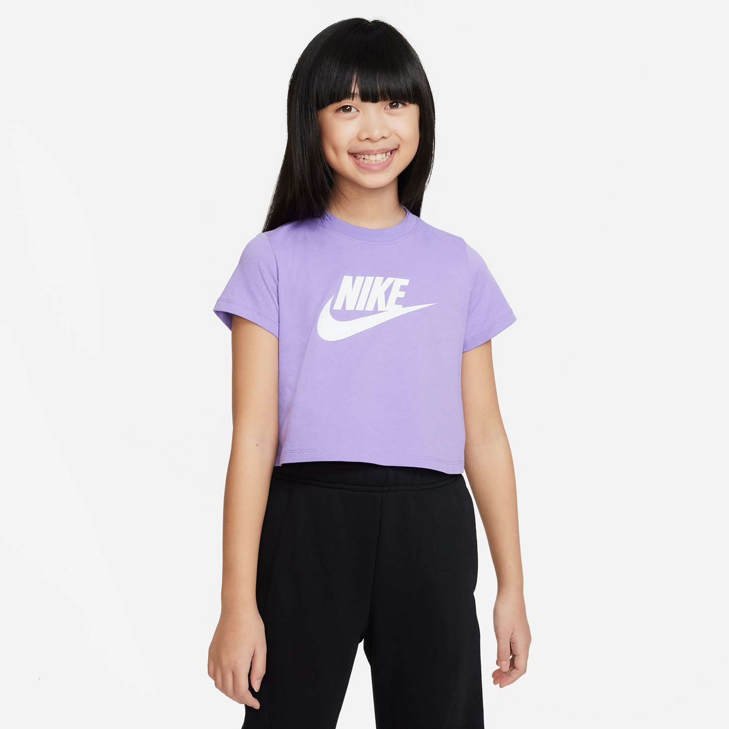 Nike Girls' Sportswear Futura Crop T-shirt | Academy