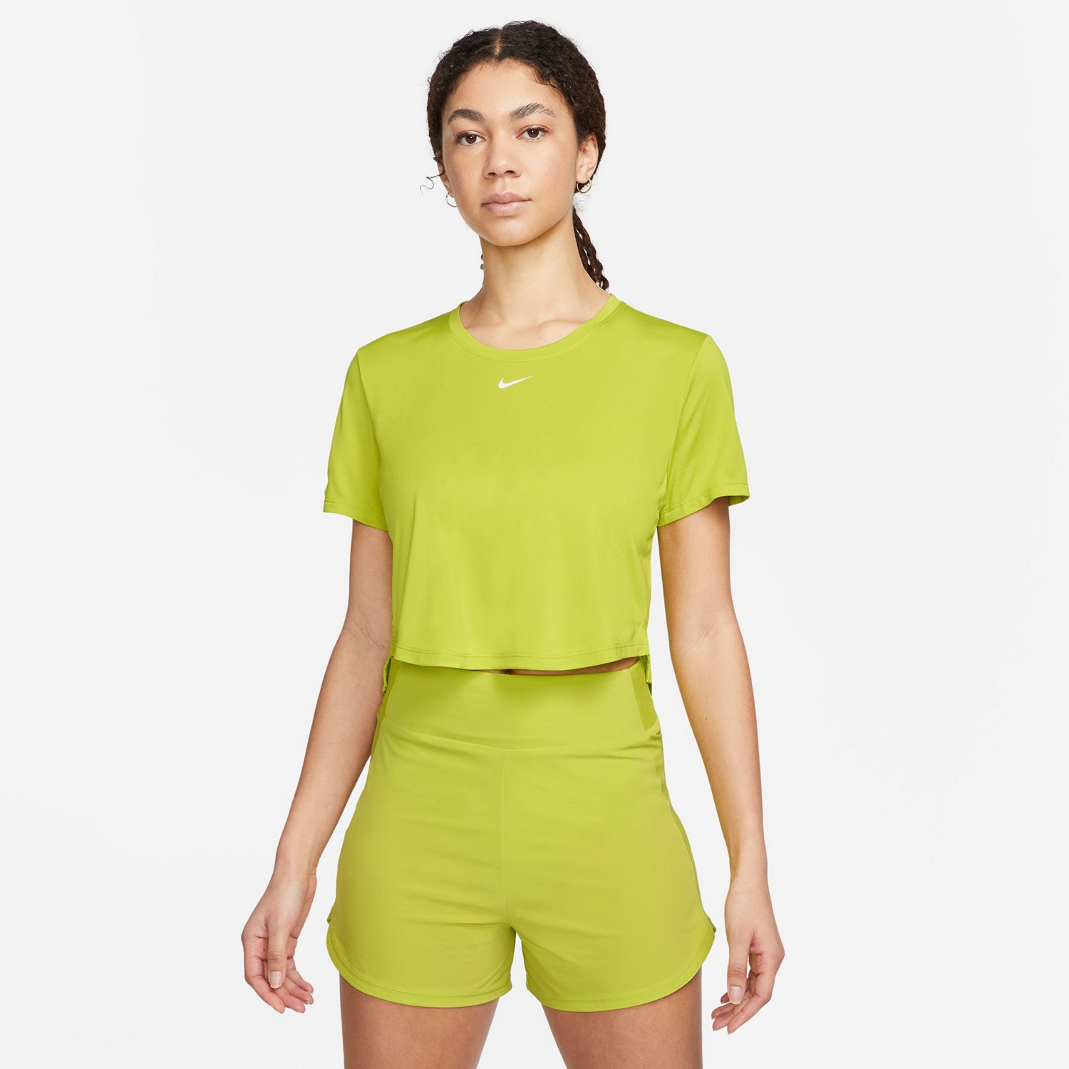 Nike Women's Dri-FIT One Standard Fit Short Sleeve Crop Top | Academy