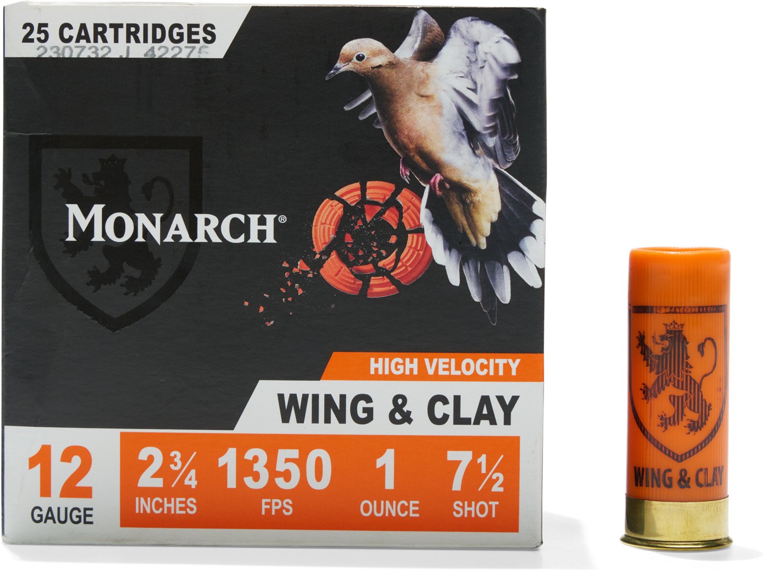 Monarch Wing & Clay 12 Gauge 1 oz Shotshells - 25 Rounds                                                                         - view number 1 selected