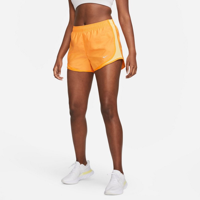 Nike Women's Tempo Running Shorts Vivid Orange/Topaz Gold/Grey, X-Small - Women's Running Btms at Academy Sports