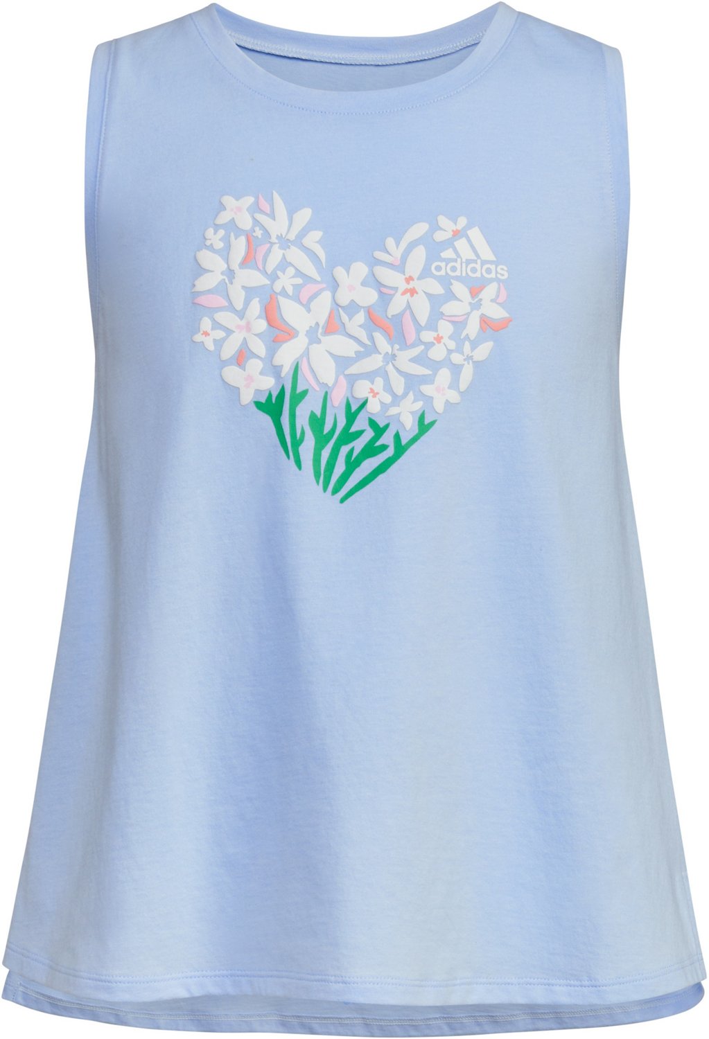 adidas Girls' Curve Hem Tank Top - view number 6