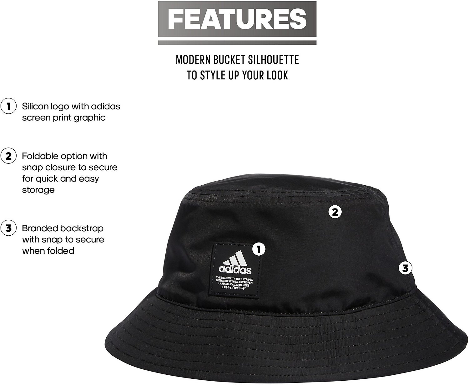 adidas Women's Foldable Bucket Hat - view number 5