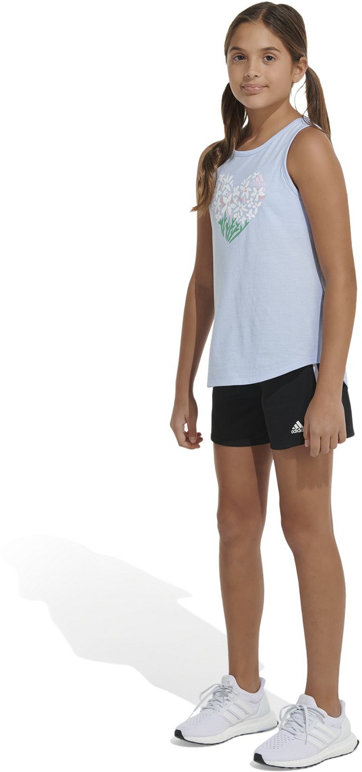 adidas Girls' Curve Hem Tank Top - view number 2