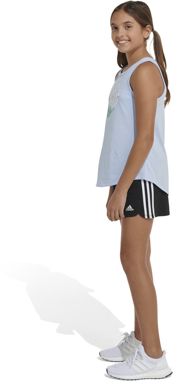 adidas Girls' Curve Hem Tank Top - view number 3