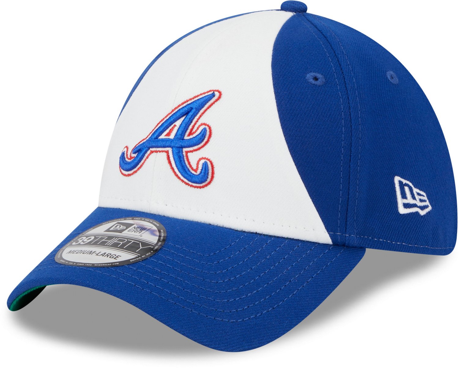 Atlanta Braves New Era White/Blue 2023 City Connect 59FIFTY Fitted Hat, 7 3/4 / White/Blue