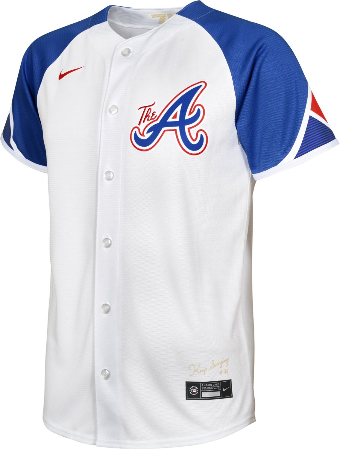 Nike Men's Atlanta Braves Blank Official Replica Alternate Jersey