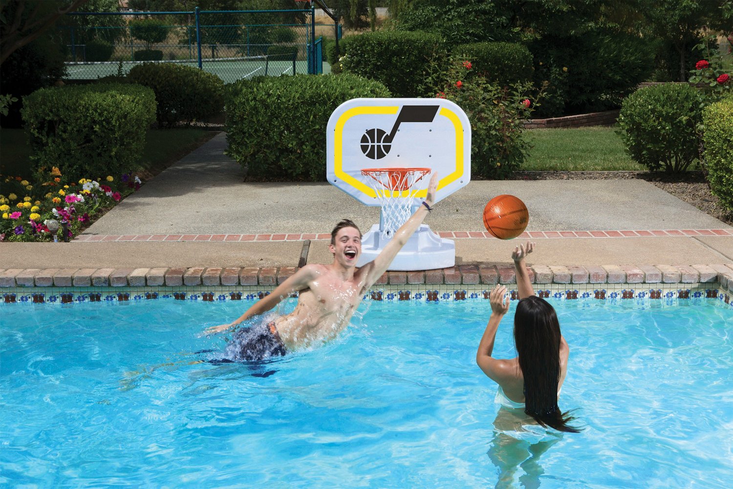 Poolmaster® Utah Jazz Competition Style Poolside Basketball Game                                                                - view number 3