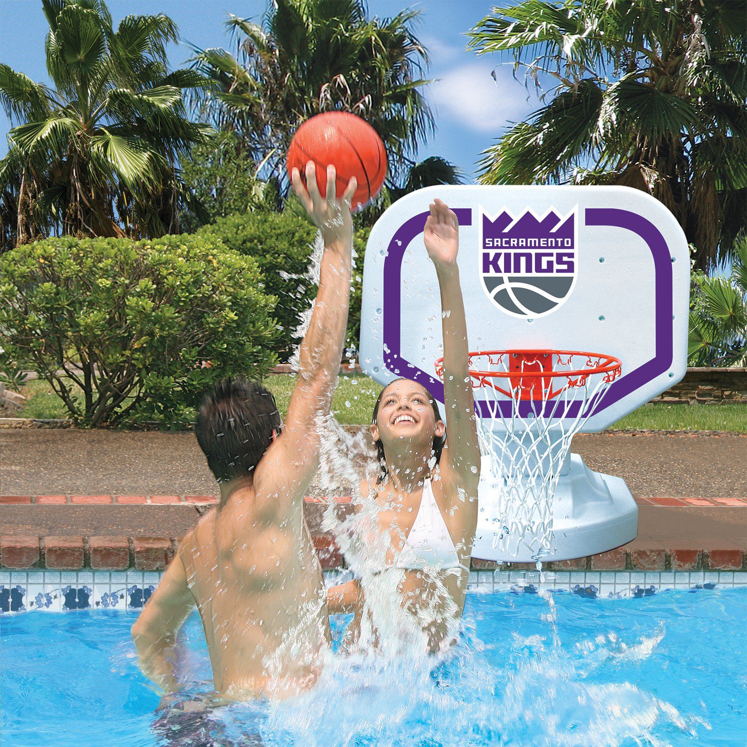 Poolmaster® Sacramento Kings Competition Style Poolside Basketball Game                                                         - view number 3