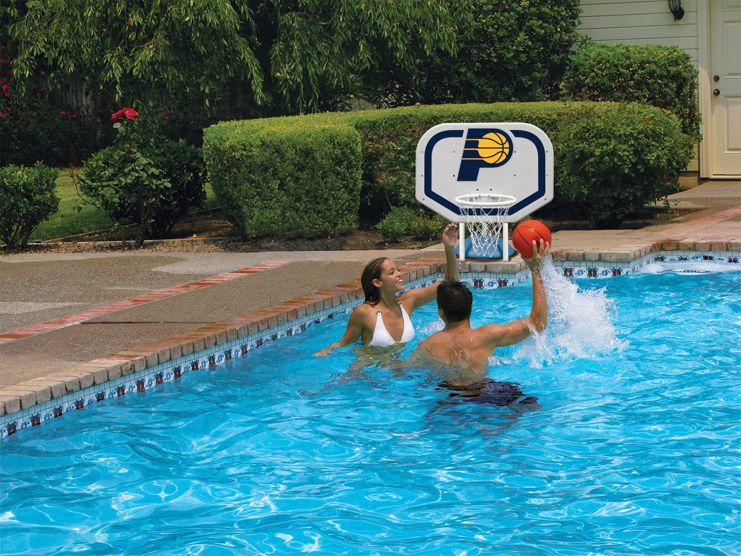 Poolmaster® Indiana Pacers Pro Rebounder Style Poolside Basketball Game                                                         - view number 3