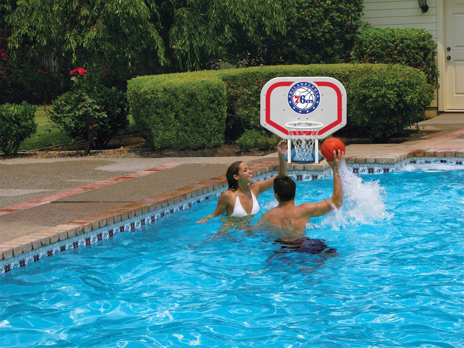 Poolmaster® Philadelphia 76ers Pro Rebounder Style Poolside Basketball Game                                                     - view number 3