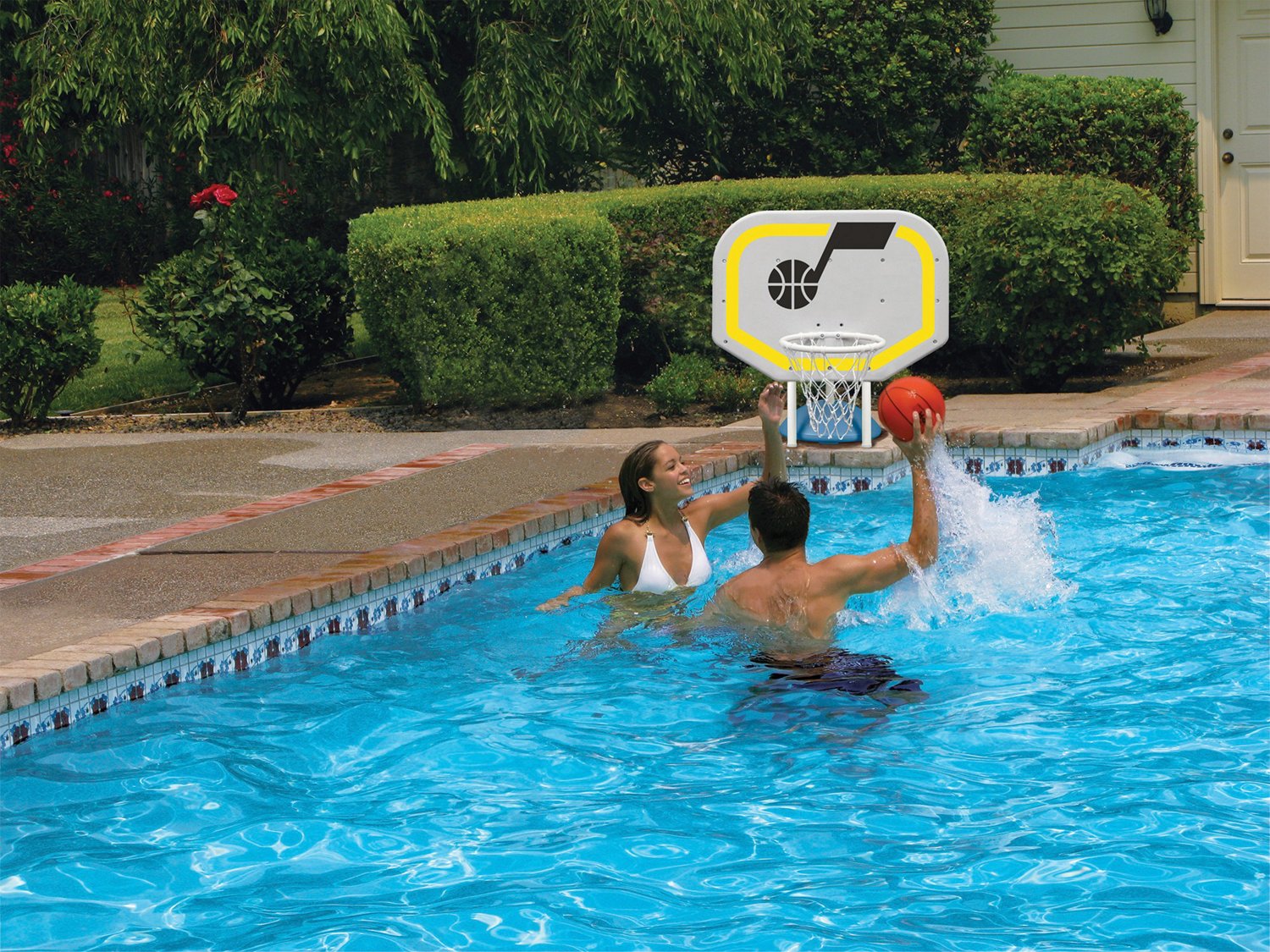 Poolmaster® Utah Jazz Pro Rebounder Style Poolside Basketball Game                                                              - view number 3