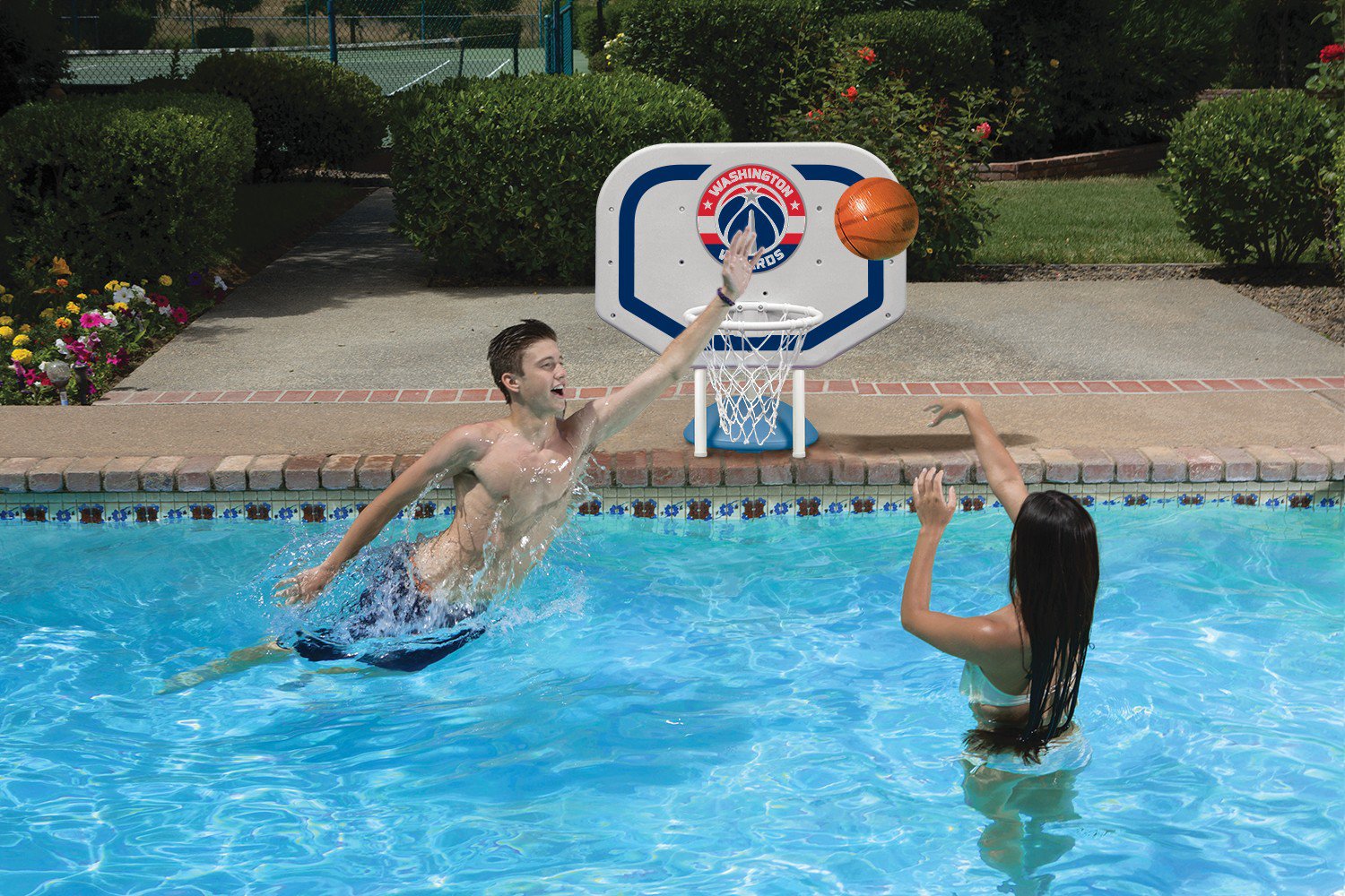Poolmaster® Washington Wizards Pro Rebounder Style Poolside Basketball Game                                                     - view number 3