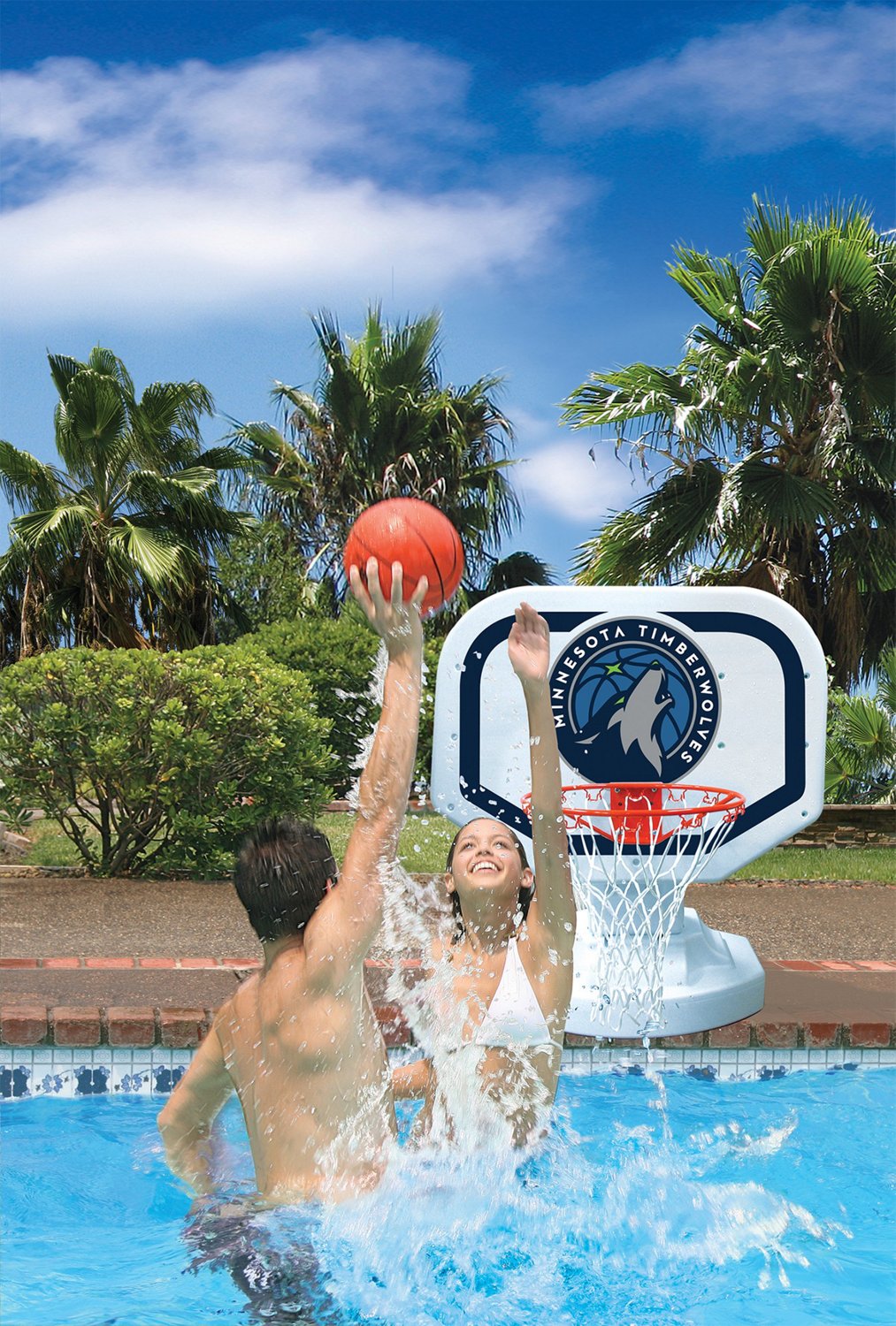 Poolmaster® Minnesota Timberwolves Competition Style Poolside Basketball Game                                                   - view number 3