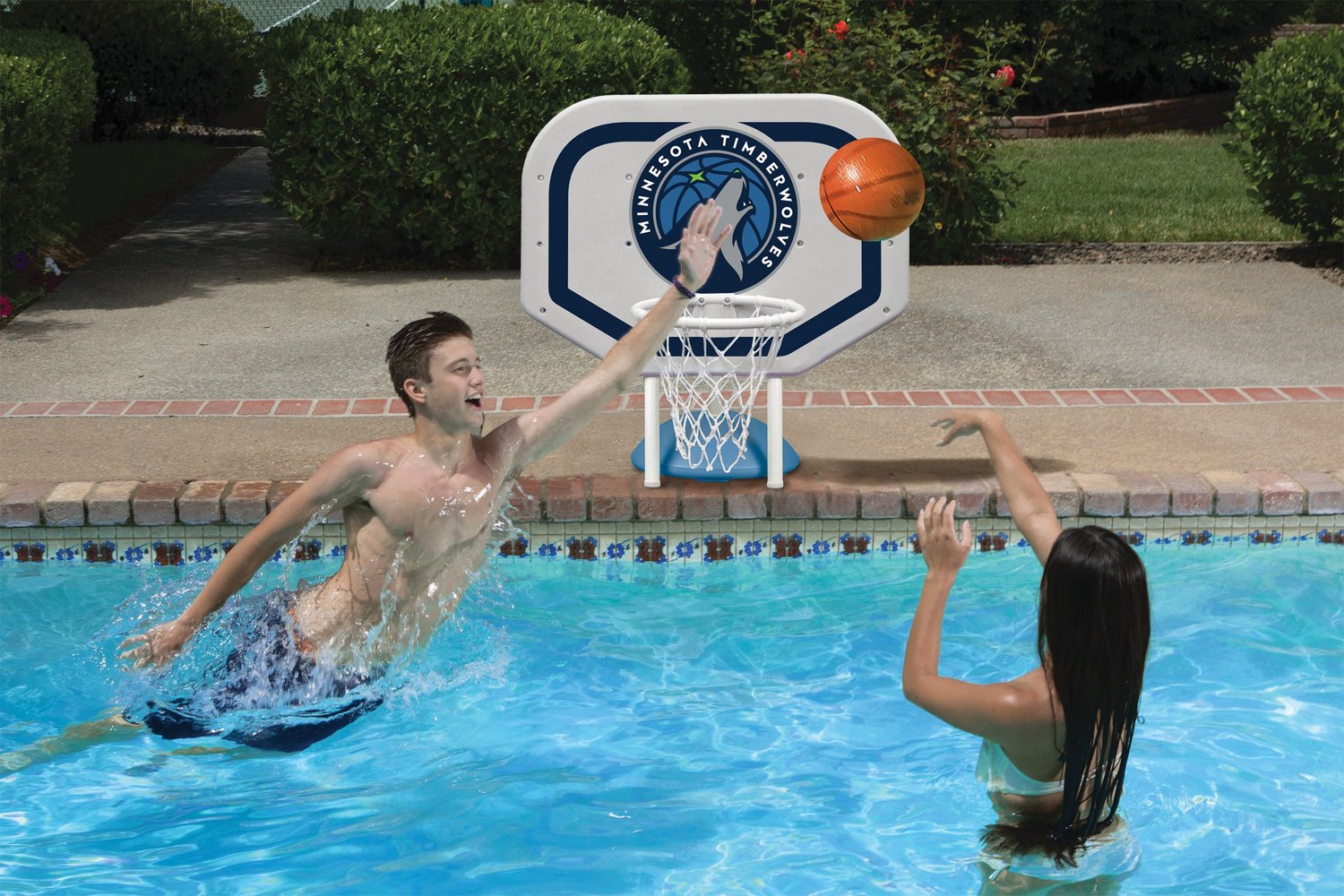 Poolmaster® Minnesota Timberwolves Pro Rebounder Style Poolside Basketball Game                                                 - view number 3