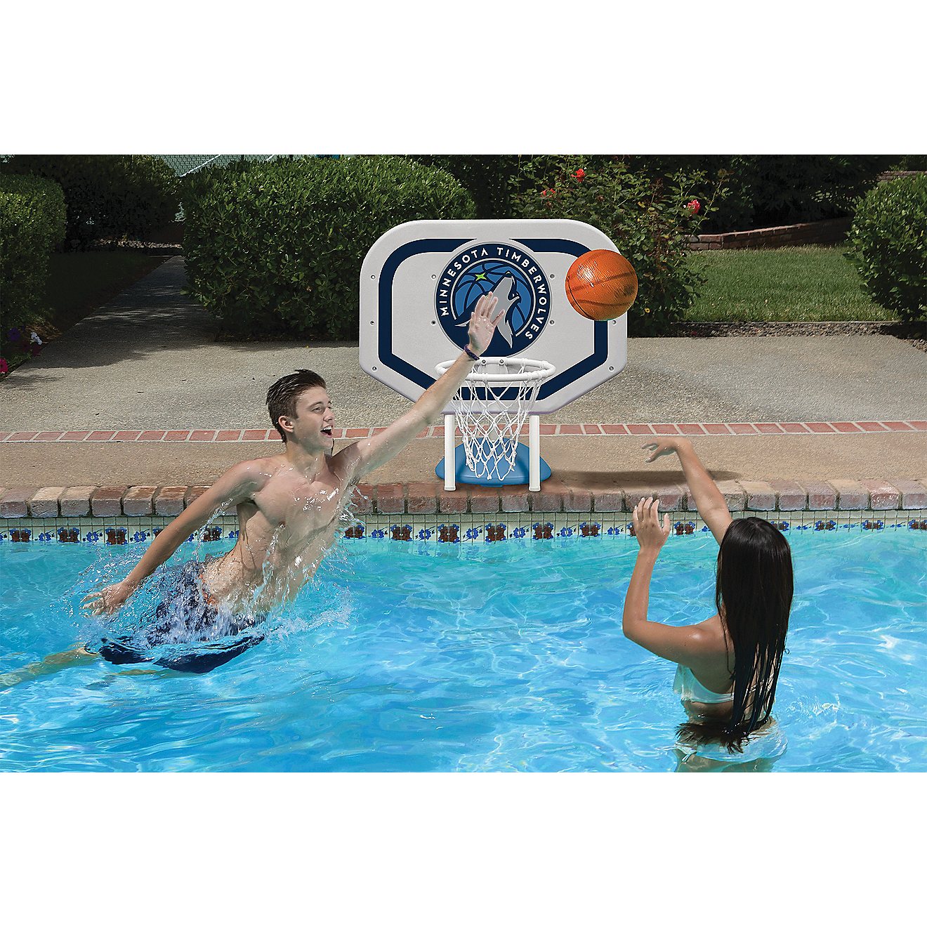 Poolmaster® Minnesota Timberwolves Pro Rebounder Style Poolside Basketball Game                                                 - view number 3