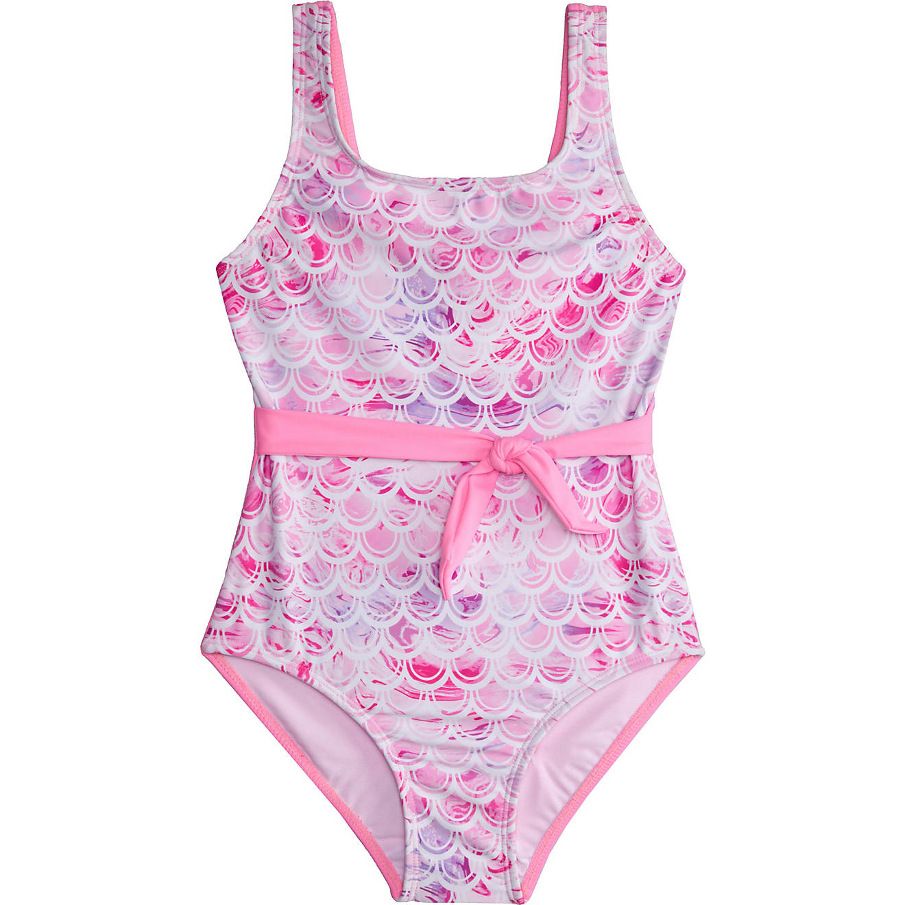 O'Rageous Girls' Marble Mermaid 1-Piece Swimsuit                                                                                 - view number 1