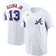 Nike Men’s Atlanta Braves Acuna Jr City Connect Name and Number Graphic T-shirt                                                - view number 3