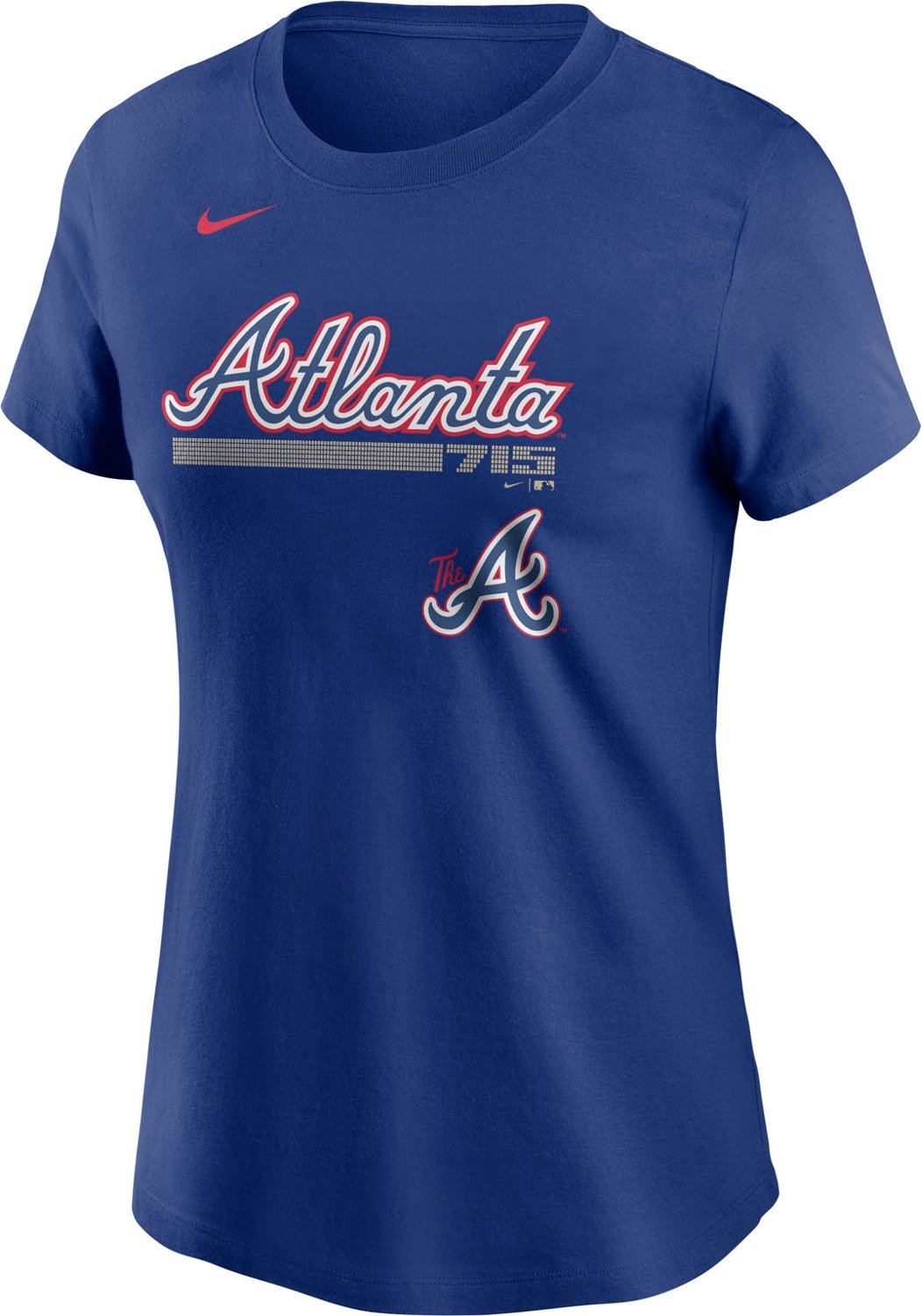 Nike Women's Atlanta Braves Wordmark Short Sleeve T-shirt | Academy