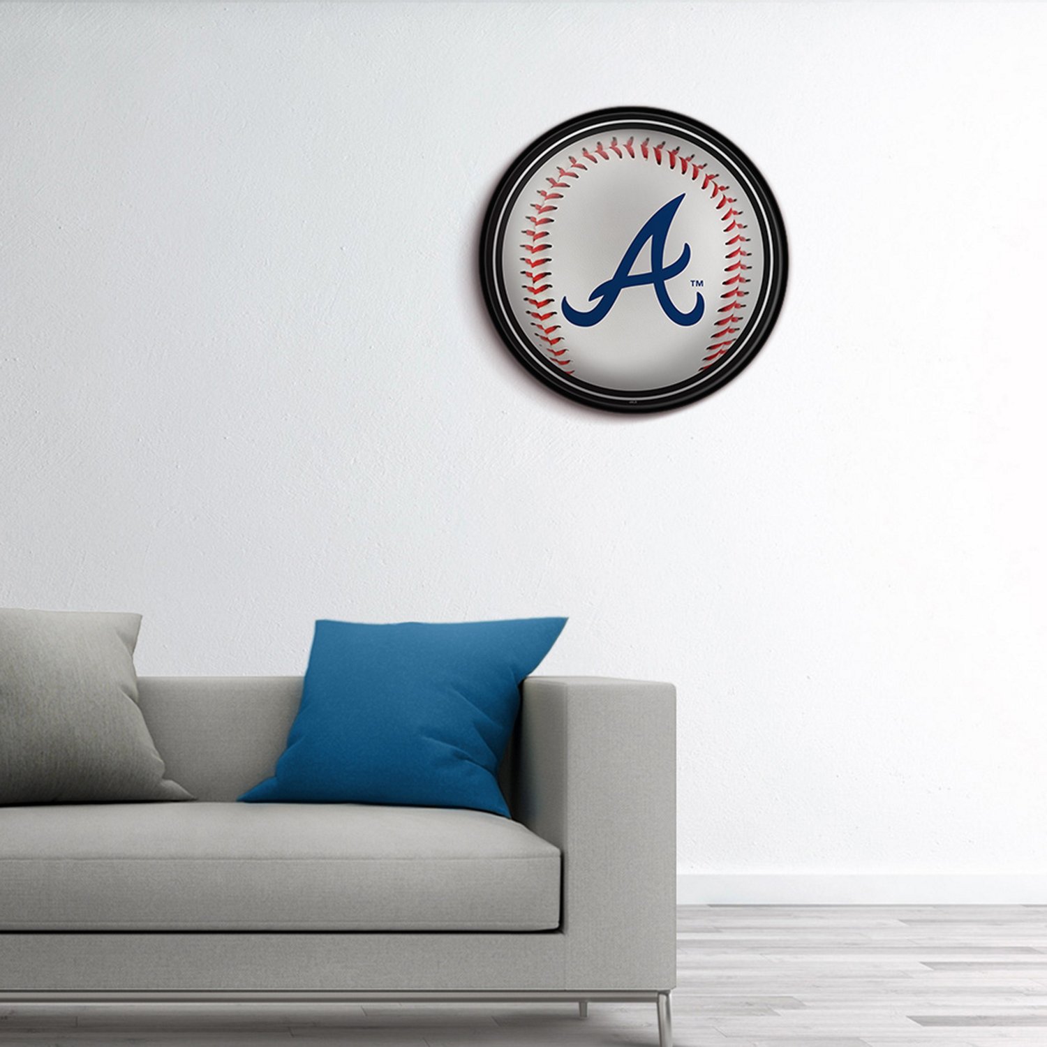 The Fan-Brand Atlanta Braves Baseball Modern Disc Wall Sign - view number 5