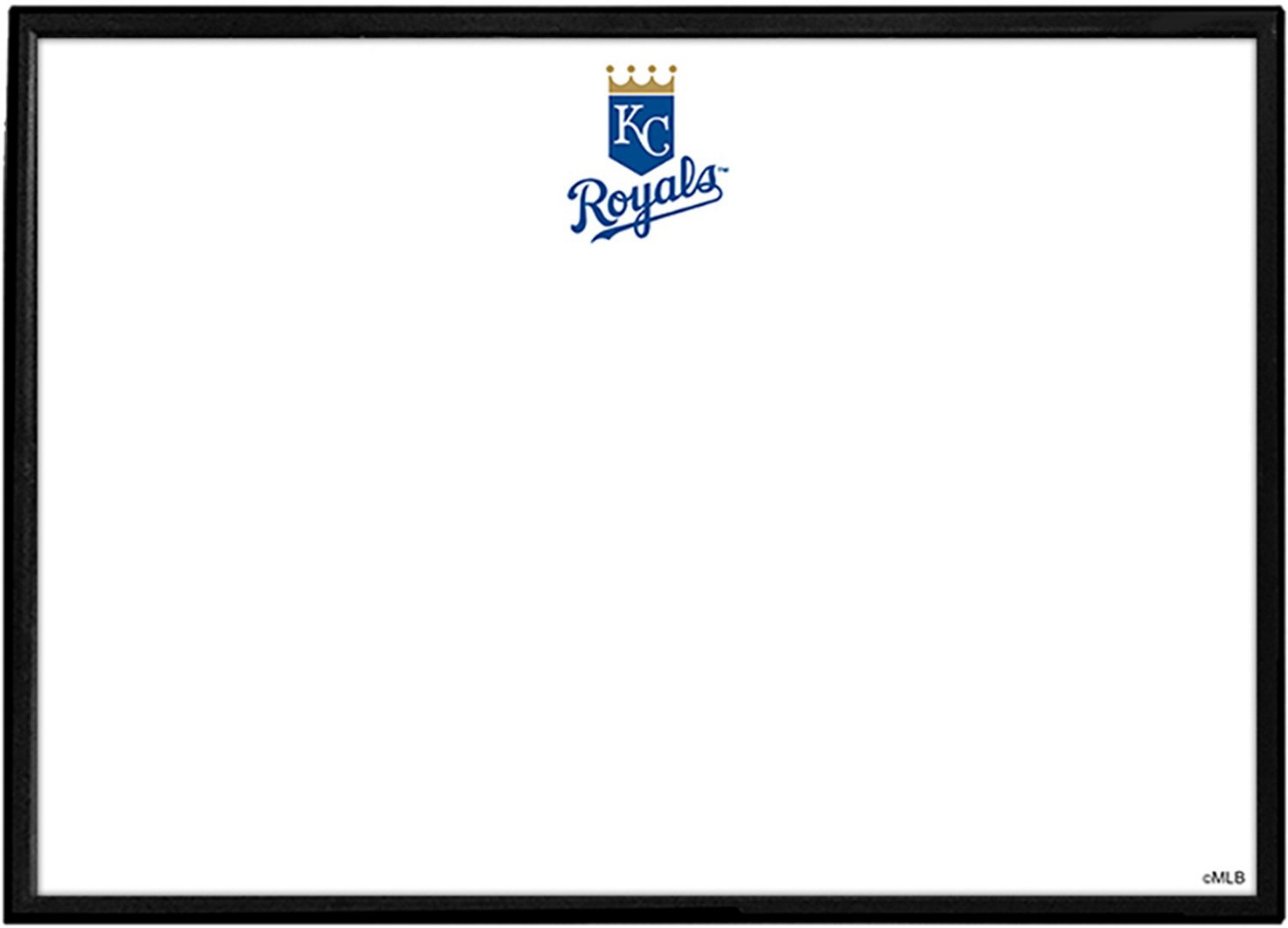 Kansas City Royals: Framed Dry Erase Wall Sign - The Fan-Brand Top / Horizontal