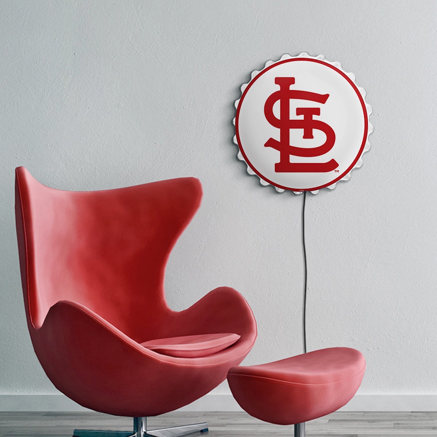 The Fan-Brand St. Louis Cardinals Logo Bottle Cap Wall Light - view number 5