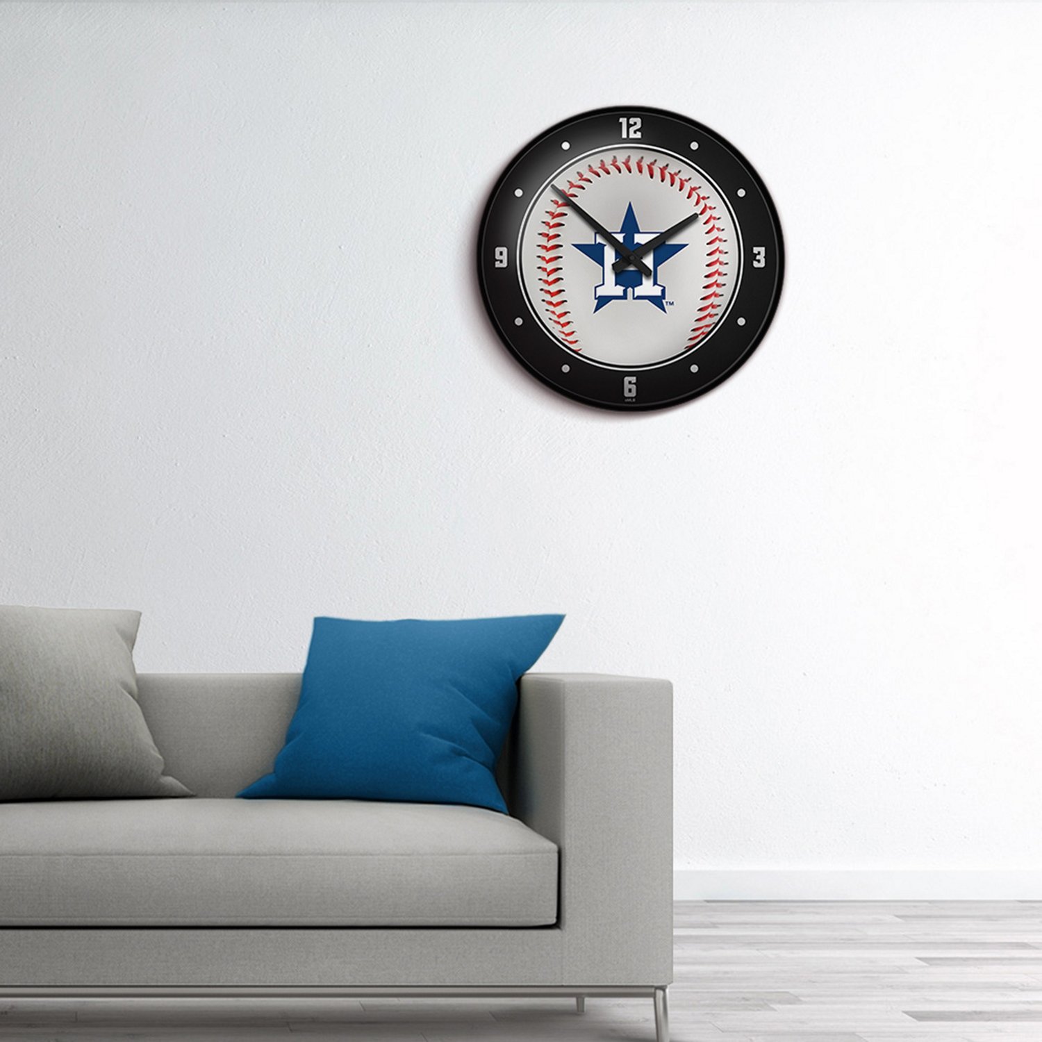 The Fan-Brand Houston Astros Baseball Modern Disc Wall Clock - view number 5