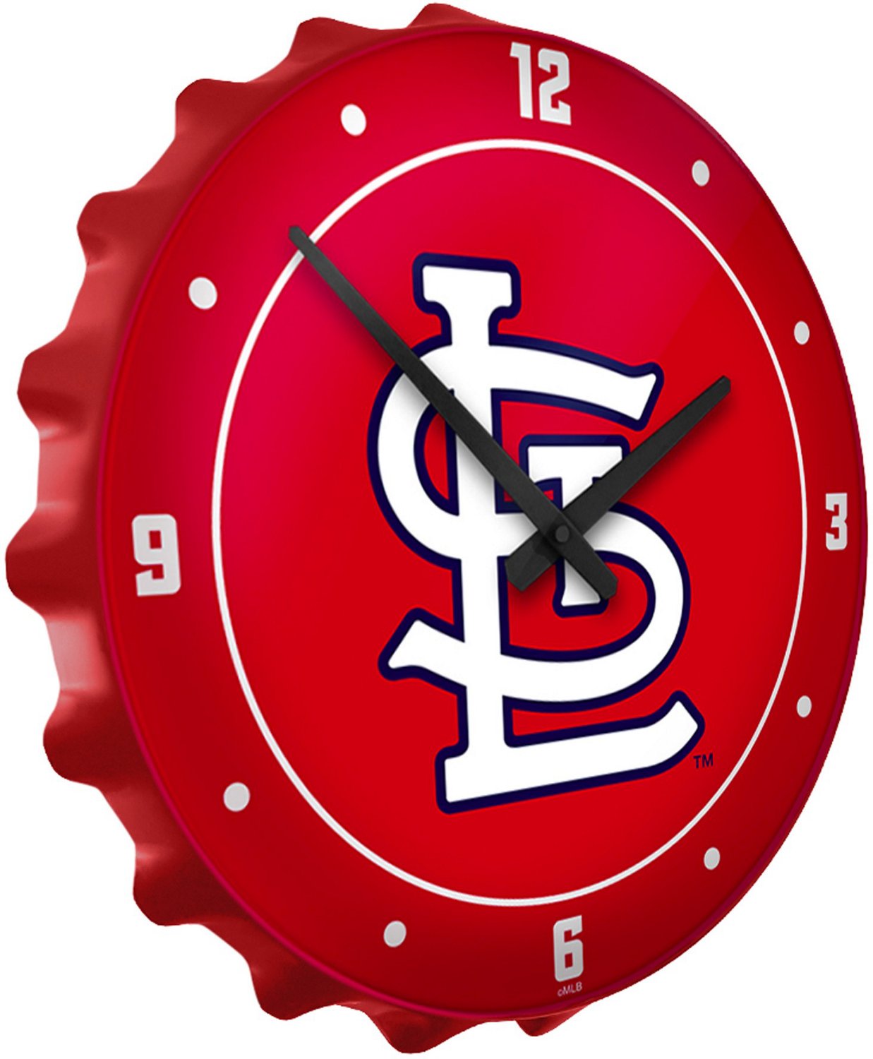 The Fan-Brand St. Louis Cardinals Logo Bottle Cap Wall Clock - view number 2