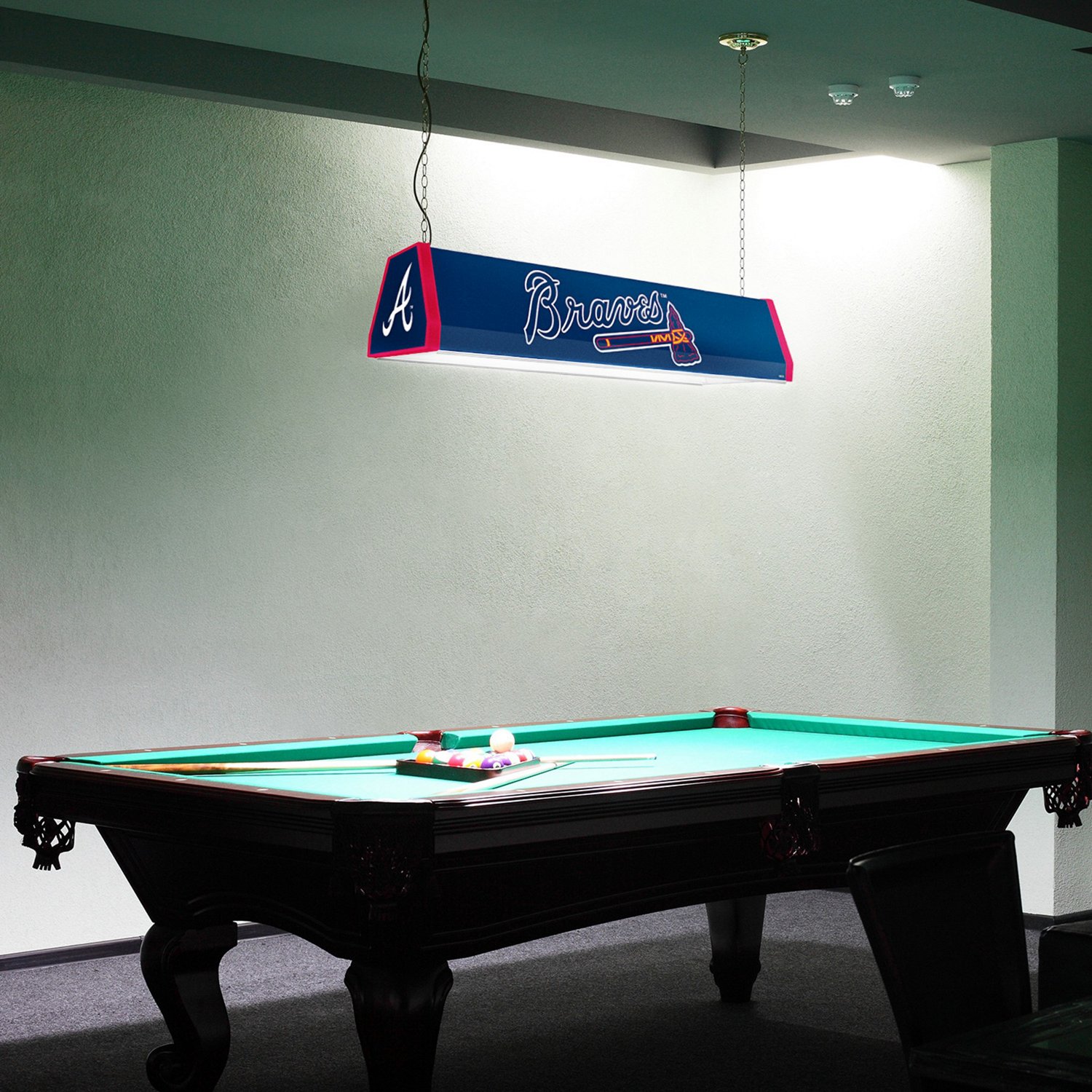 The Fan-Brand Atlanta Braves Standard Pool Table Light - view number 5