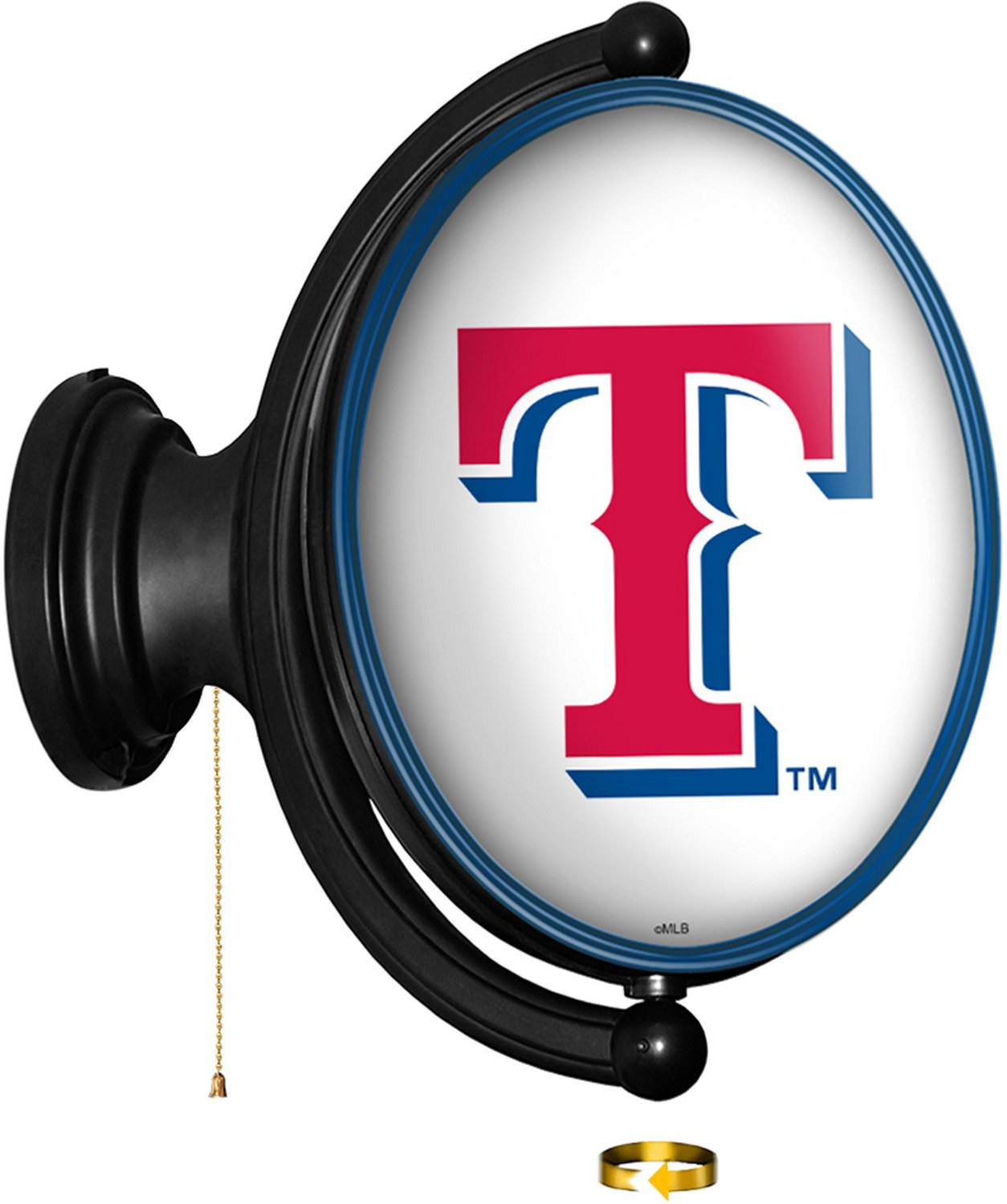 Texas Rangers Logo Baseball Round Wood Wall Decor