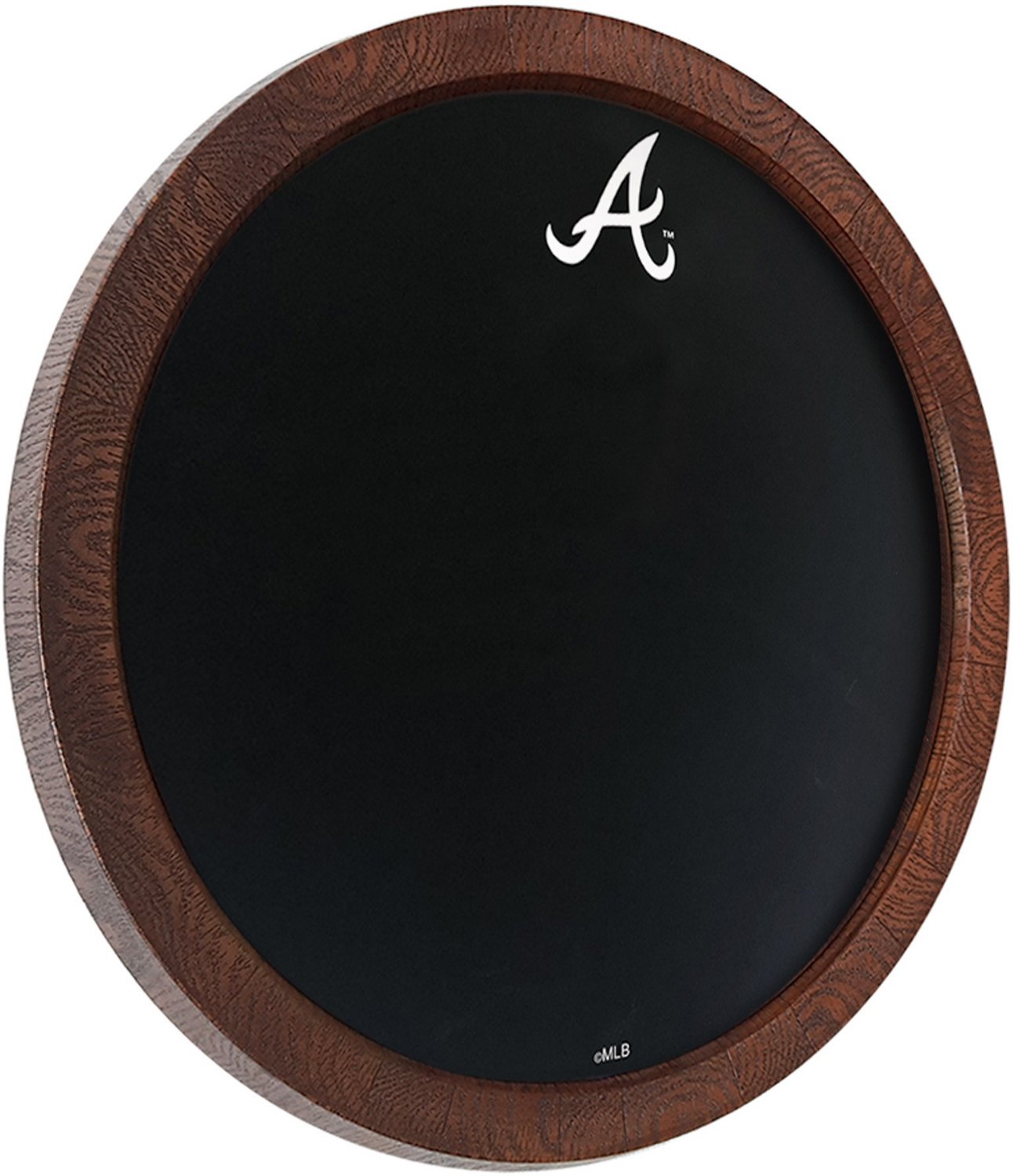 The Fan-Brand Atlanta Braves Logo Chalkboard Faux Barrel Top Sign - view number 2