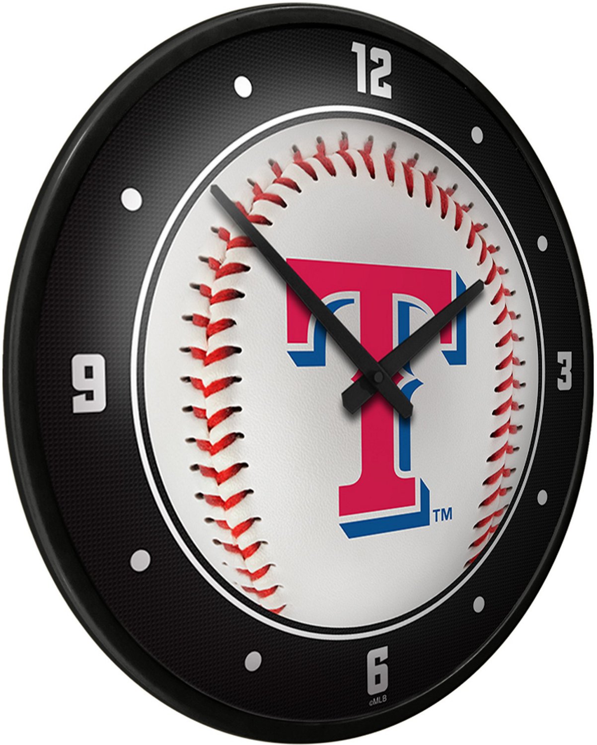 The Fan-Brand Texas Rangers Baseball Modern Disc Wall Clock - view number 2