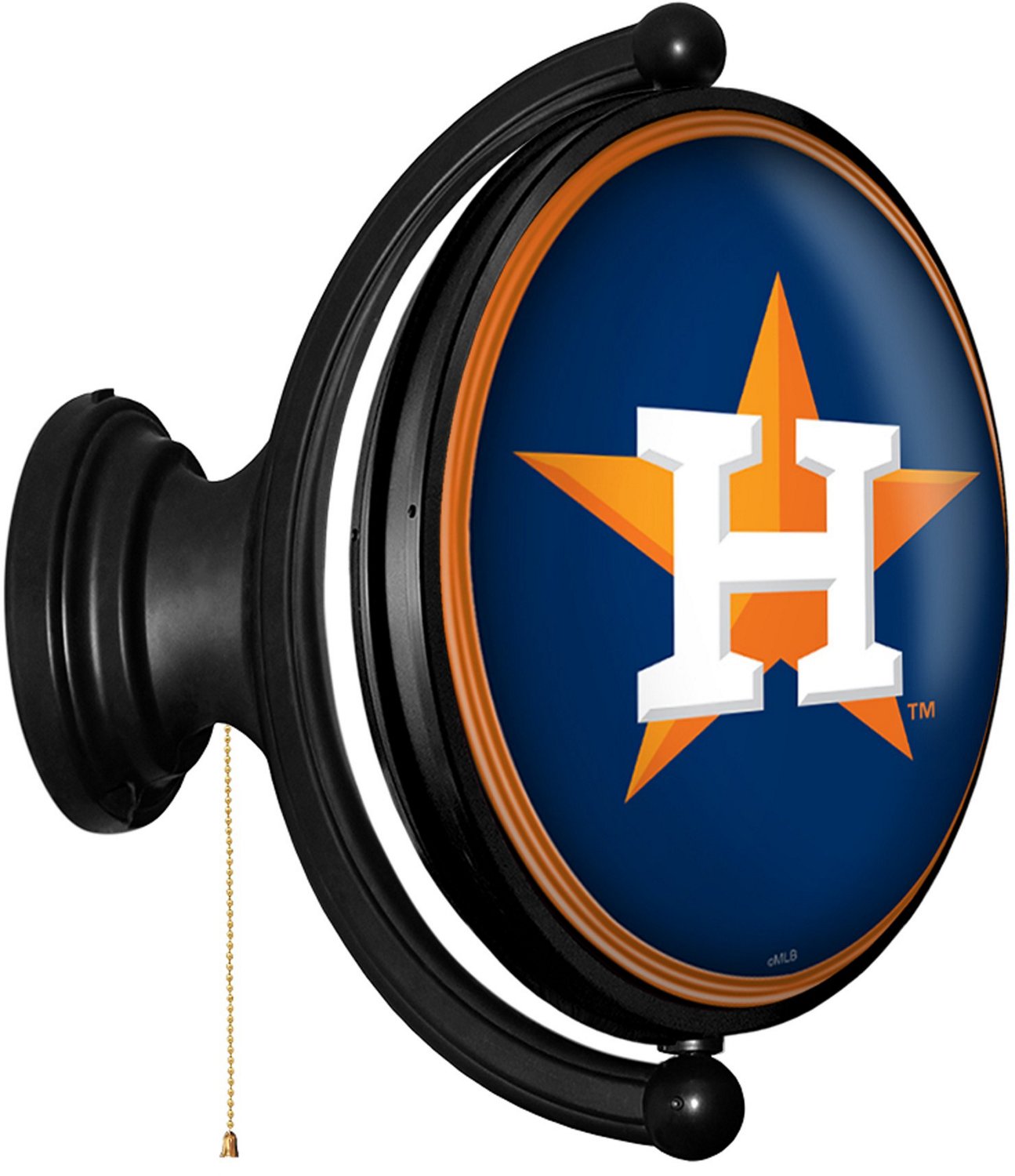 The Fan-Brand Houston Astros Original Oval Rotating Lighted Wall Sign - view number 2