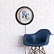 The Fan-Brand Kansas City Royals Baseball Round Slimline Lighted Wall Sign                                                       - view number 5