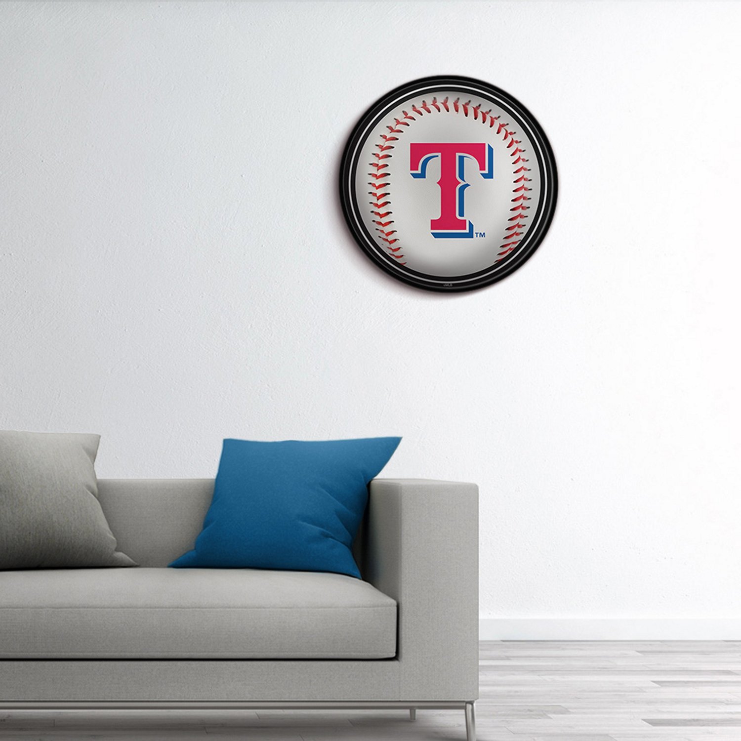 The Fan-Brand Texas Rangers Baseball Modern Disc Wall Sign - view number 5