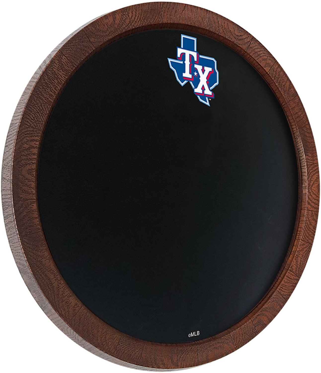 The Fan-Brand Texas Rangers Logo Chalkboard Faux Barrel Top Sign                                                                 - view number 2