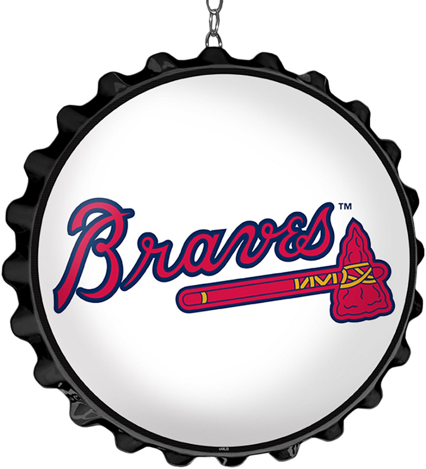 The Fan-Brand Atlanta Braves Double-Sided Bottle Cap Dangler