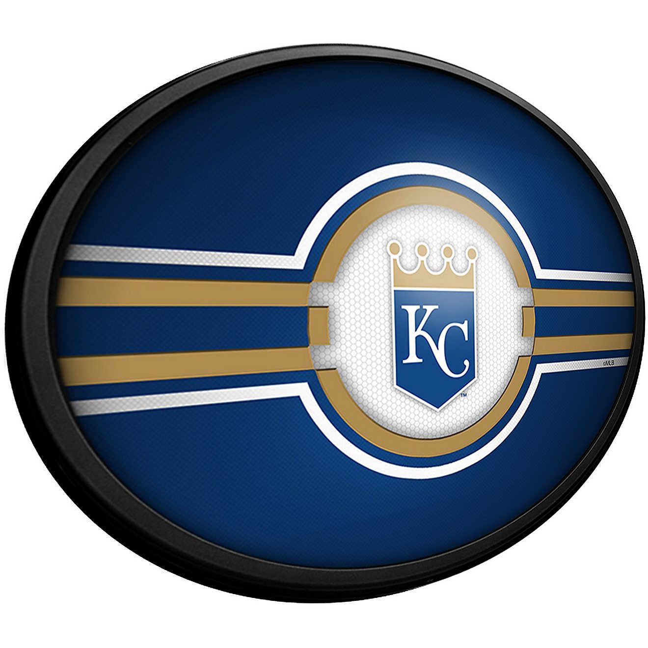 The Fan-Brand Kansas City Royals Oval Slimline Lighted Wall Sign                                                                 - view number 2